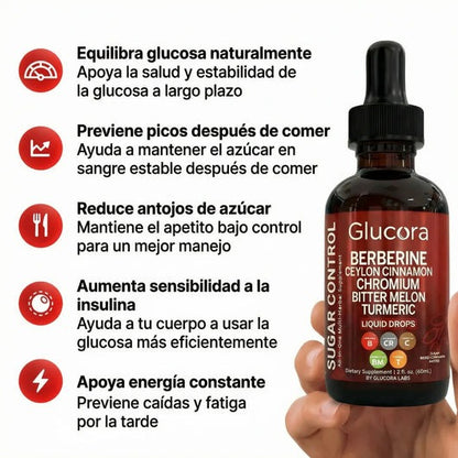 Glucora™ | Apoyo natural para la glucosa, energía y antojos